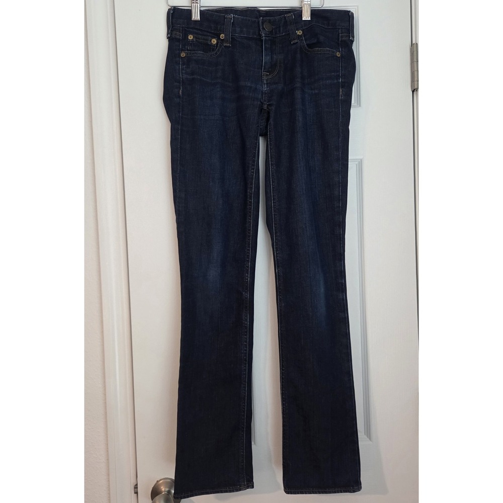 J.CREW Matchstick Dark Wash Stretch Denim Skinny Jeans 25S Slim Mid Rise Blue